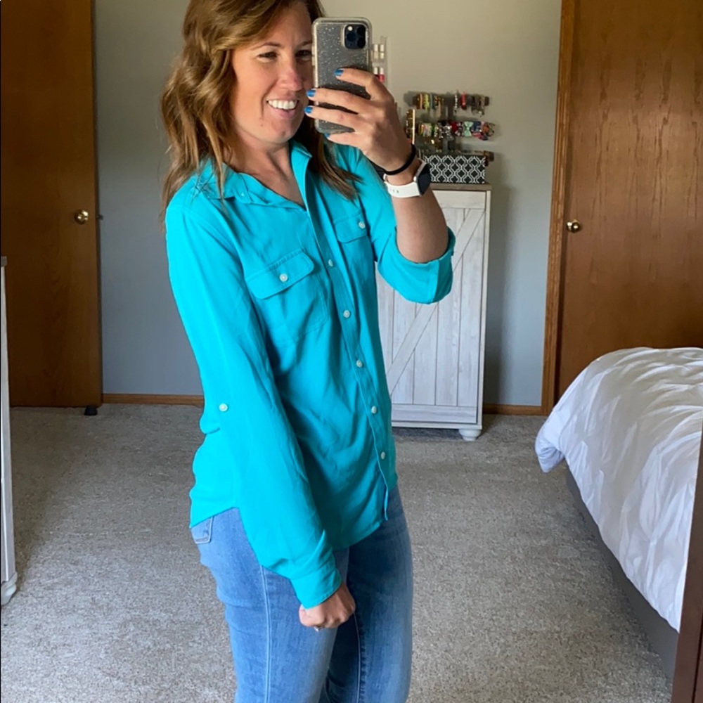 Loft Button Down Blouse - image 5